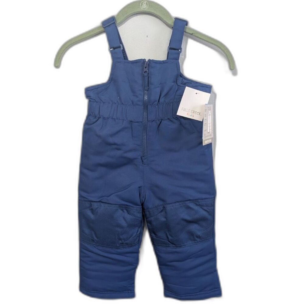 Falls Creek Kids Snow Bibs Overalls Pants Blue 18M